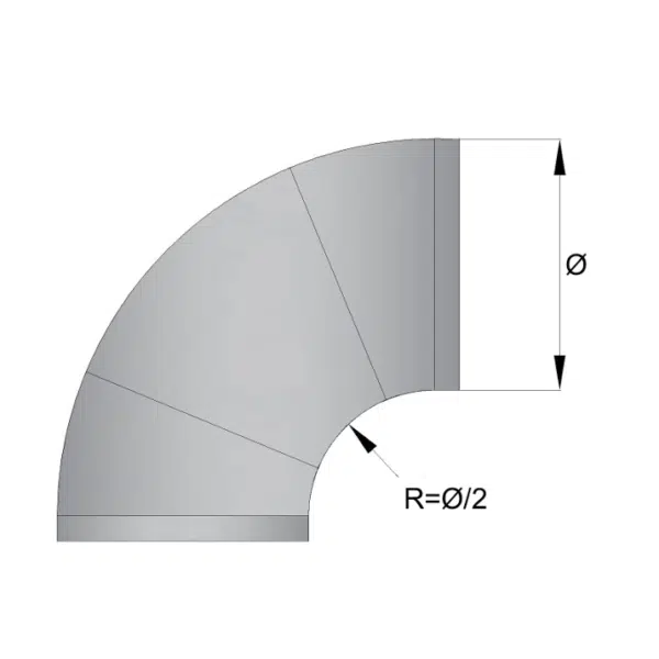 04. Codo circular 45º