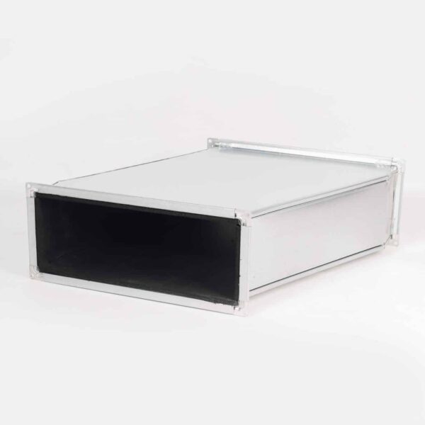 Conducto rectangular para climatización de chapa galvanizada unión marco